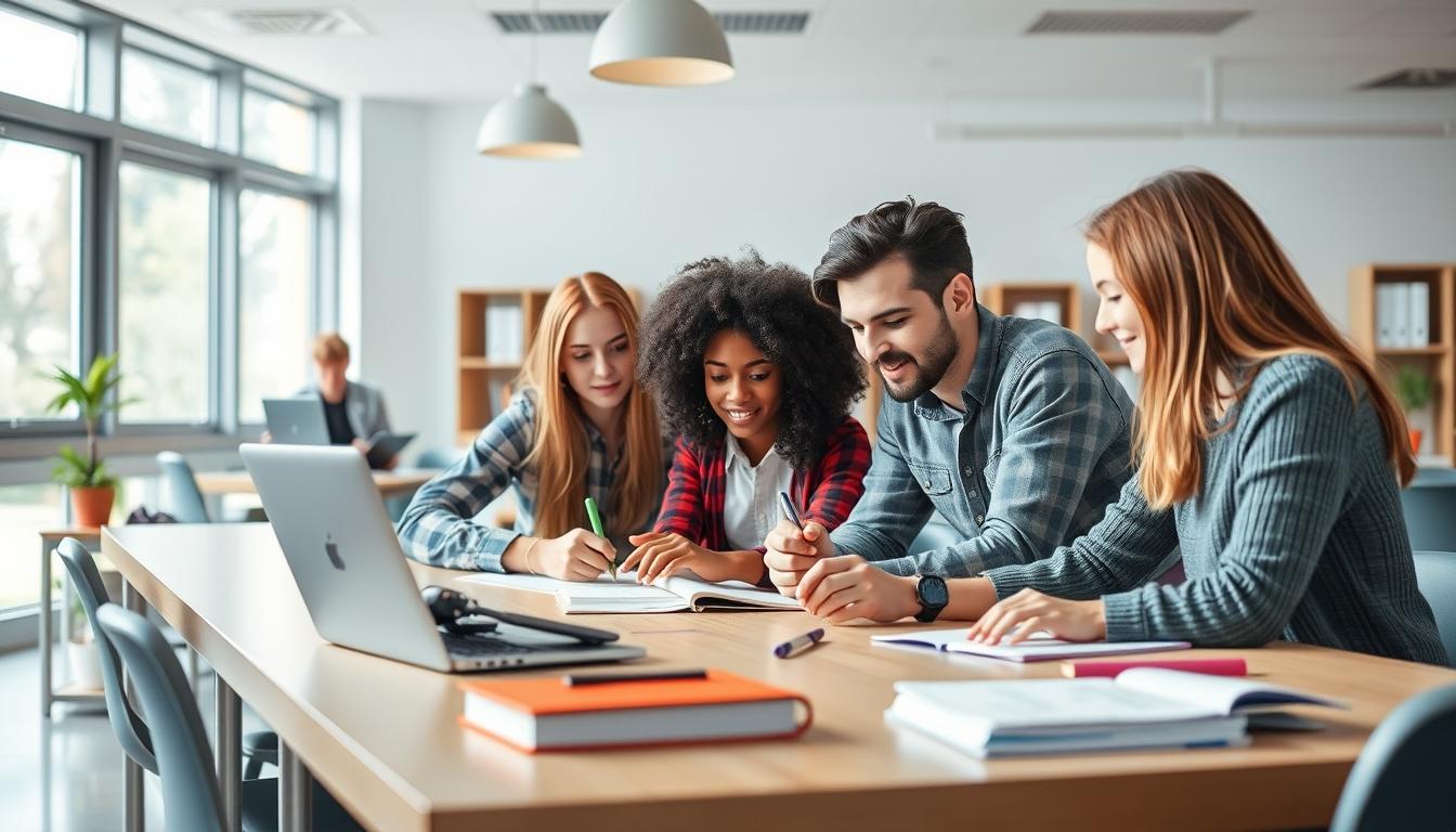 University campus and academic environment in Cambridge